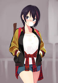 舷 on twitter black anime art