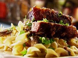 Beef Stroganoff With Buttered Noodles Recipe Food Network Recipes Buttered Noodles Beef Stroganoff