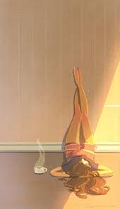 Tuna Bora Viparita Karani And Tea Utmost Relaxing Yoga Yoga Art Animation Art Drawings