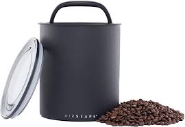 La colombe accessories airscape coffee canister brewing canister coffee coffee accessories coffee art coffee canister coffee. Amazon Com Airscape Coffee Storage Canister 2 5 Lb Dry Beans Extra Large Kilo Size Container Patented Co2 Releasing Airtight Lid Pushes Air Out To Preserve Food Freshness Matte Finish Charcoal Black