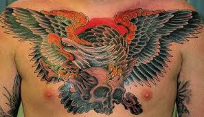 Try a tribal eagle tattoo design in the flame pattern with the full body and wings spread open. 41 Realistic Eagle Tattoos On Chest