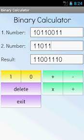 This app is math calculator for binary numbers which gives the functionality for:* addition of binary numbers* subtraction of binary . Calculadora Binaria Apk 5 3 Aplicacion Android Descargar