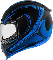 Icon Airframe Pro Halo Blue Green Motorcycle Helmet Helmet Motorbike Helmet