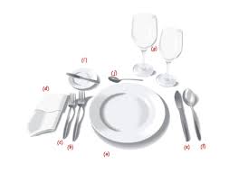 Flatware is laid on the table in the order of use. The Proper Table Setting Guide