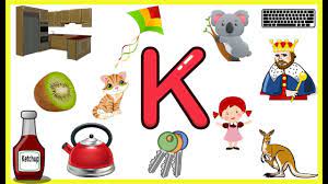Words that end with the letter k. Letter K Things That Begins With Alphabet K Words Starts With K Objects Preschool Letters Letter K Words Preschool Workbooks
