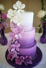 45 Beautiful And Tasty Wedding Cake Trends 2021 Purple Wedding Cakes Purple Wedding Cake Beautiful Wedding Cakes