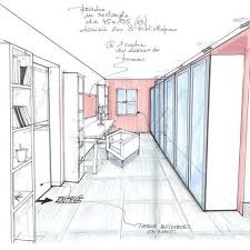 Les Relookings Deco De Sophie Ferjani Decoratrice De L Emission Maison A Vendre Dessin D Un Relooking Pa Maison Dessin Dessin Deco Bureau Dessin