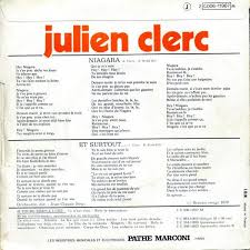 Développement de la compétence lexicale. Julien Clerc Et Surtout Niagara Sp Lyrics And Tracklist Genius