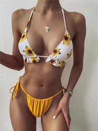 Costume da bagno intero moda costumi da bagno set lingerie bikini sexy costumi da bagno estate moda mare bikini all'uncinetto spiaggia shabby chic. Costume Da Bagno Bikini Perizoma A Triangolo Shein Italia