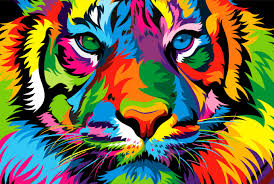 Create Original Colorful Animal Artwork From Your Photos By Weervector Colorful Animal Paintings Pop Art Animals Tiger Art