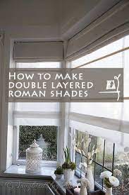 Double roman shades add a unique style element to your windows by allowing you to use different types of fabric within the same window treatment. How To Make Double Layered Roman Blinds