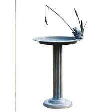 Spi Fishing Frog Birdbath 33302 The Home Depot Glass Bird Bath Hanging Bird Bath Bird Bath Bowl