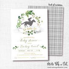 Go Baby Go Shower Invitation Editable Digital Greenery Horse Etsy Kentucky Derby Baby Shower Ideas Baby Shower Invites For Girl Baby Shower Invitations For Boys