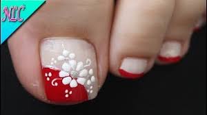 Diseños de uñas acrílicas para expresar tu personalidad. Diseno Para Pie Sencillo Y Elegante Unas Decoradas Paso A Paso Unas Bonitas Facil De Hacer