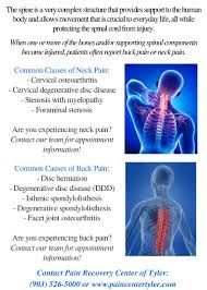 The neck is the start of the spinal column and spinal cord. Spine Anatomy Back Neck Pain Tyler Tx