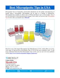 A wide variety of usa mailing options are available to you, such as paper type, material, and custom order. Best Micropipette Tips In Usa By Microlit Usa Issuu