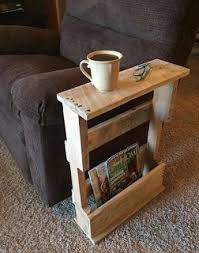 Small Side Table Made From Pallets Wood Pallet Furniture Diy Pallet Furniture Pallet Furniture