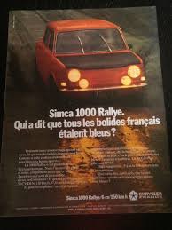 Publicite Simca 1000
