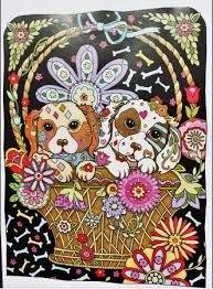 You can't walk into a store without seeing those popular adult coloring books everywhere! Creative Haven Dazzling Dogs Coloring Book Adult Coloring Adult Coloring Book Club