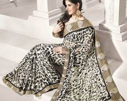 Jul 15, 2021 · shop stylish kaftan dresses for women online at mirraw, we offer trending caftan gowns from our designer islamic kaftans collection at best discounted prices including low cost shipping for uk and usa with free for india. Animal Print Saree Online Gsr2503 Indian Dresses Online Saree Designs Indian Designer Sarees
