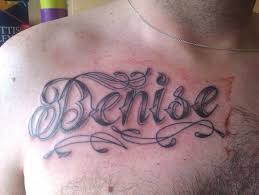 Name Tattoos On Chest Tattoo Name On Chest For Men