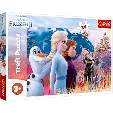 One with 24 pieces which features cinderella in her pumpkin coach. Trefl Disney Frozen 2 Maxi 24 Piece Puzzle Early Learning Centre