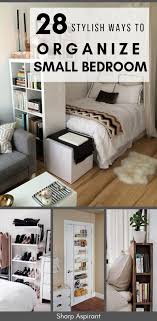 28 Small Bedroom Organization Ideas That Are Smart And Stylish Sharp Aspirant In 2020 Small Bedroom Organization Organization Bedroom Small Bedroom Storage
