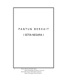 Din tanjak official 94 views2 year ago. Pantun Berkait Setia Negara 2