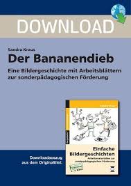 Arbeitsblätter zu den themen einmaleins, geometrie, verdoppeln und halbieren und vieles, vieles mehr. Der Bananendieb Bildergeschichte Zur Sonderpadagogischen Forderung Unterrichtsmaterial Zum Download