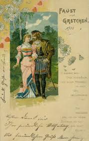 Das grundthema ist der unersättliche wunsch des menschen nach der absoluten erkenntnis. Goethe Faust Garten Faust Und Gretchen Blumenorakel Liebesorakel Illustration Goethes Faust