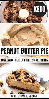 No Bake Frozen Keto Low Carb Peanut Butter Pie Recipe See How To Make The Most Decadent Ke Peanut Butter Pie Recipes Low Carb Peanut Butter Peanut Butter Pie