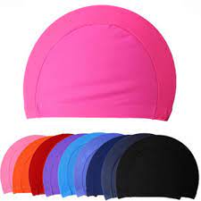Swimming Caps For Women Men Fabric Protect Ears Long Hair Pure Color Swimming Cap Shower Cap Suitable Sturdy Bathing Cap Swim Caps Swim Accessories Bathing Cap