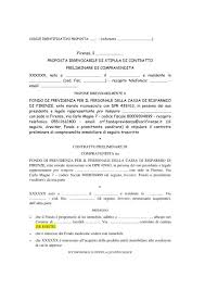 La cassa edile di firenze è un ente non commerciale del settore delle costruzioni ed è emanazione delle parti sociali del settore edile: Proposta Stipula Fondo Prev Cr Firenze