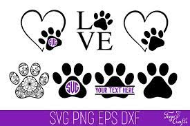 Download Dog Paw Print Svg Cut File Heart Paw Print Svg Cricut 657862 Cut Files Design Bundles