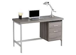 Desktop computer desk walmart, ratings current price for sale filter results for decorations or bedroom laptop calculator amartphone and headphone hook black in desktop computers arent. Sleek And Contemporary This Dark Taupe Finished Xavier Computer Desk Is The Perfect Combinati Contemporary Computer Desk Metal Computer Desk Desk With Drawers