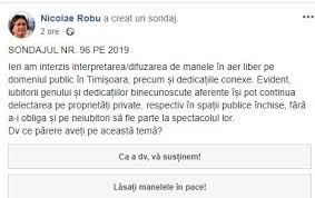 Care este natia pe care o antipatizati cel mai mult? Primarul Nicolae Robu Face Sondaj De Opinie Pe Facebook Privind Difuzarea Manelelor In SpaÈiul Public DupÄ Ce Acesta Le A Interzis Hotnews Mobile