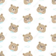 Are you searching for cute bear png images or vector? Cute Bear With Glasses And Bow Tie Seamless Background Repeating Pattern Wallpaper Background Cute Seamless Pattern Background Royalty Free Cliparts Vectors And Stock Illustration Image 141511957