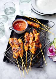 Chicken Satay Skewers Sate Ayam The Happy Foodie Recipe Chicken Satay Skewers Chicken Satay Food