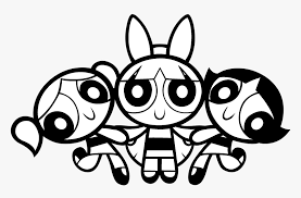 Powerpuff girls printable coloring pages. Powerpuff Girls Logo Black And White Powerpuff Girls Coloring Pages Hd Png Download Kindpng