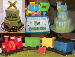 Train Themed Shower Cakes Aa Gifts Baskets Idea Blog Train Baby Shower Baby Shower Cakes Baby Shower Themes