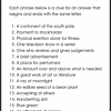 You have my permission to share and print the crosswords for any purpose except sell them. 1