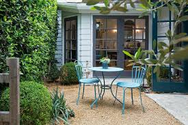 While most small conversation sets seat two people, there are other sets that have a larger seating capacity. Turquoise Patio Table And Chairs Cottage Deck Patio