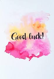 Good Luck Card Watercolour Card Pink Orange Watercolour Good Luck Cards Good Luck Wishes Good Luck Quotes