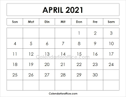 Sie können auch den kalender april 2021 ausdrucken. Drucken Monats 2021 April Kalender Feiertage Festival Vorlage
