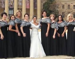 Image Result For Bridesmaid Dresses With Fur Shawl Bridesmaid Bridesmaid Dresses Bridal