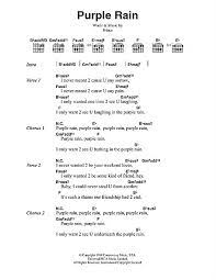 Purple Rain Sheet Music Prince Guitar Chords Lyrics Guitar Chords And Lyrics Guitar Chords Guitar Chords For Songs