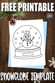 free printable snowman template simple mom project