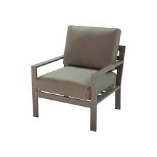 carmi aluminium lounge chair with cushions grey patio warehouse dining chairs lounge chair chair