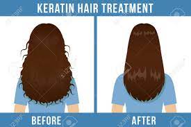 Hair Care Before And After Keratin Treatment Split Ends Damaged Royalty Free Cliparts Vectors And Stock Illustration Image 110877493