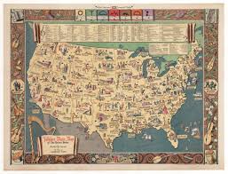 Map Folklore Music Map Of The United States 1946